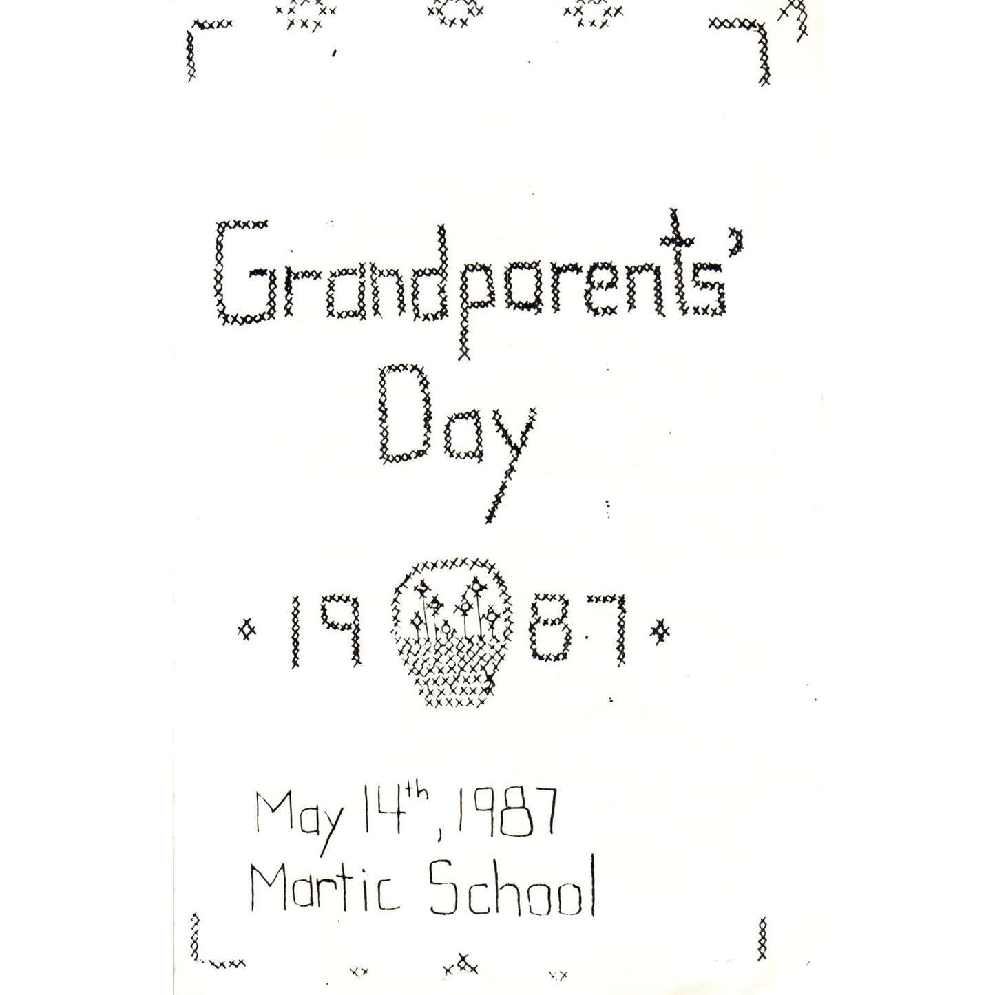 1987 Martic School Grandparents Day Program Lancaster Co PA AE5