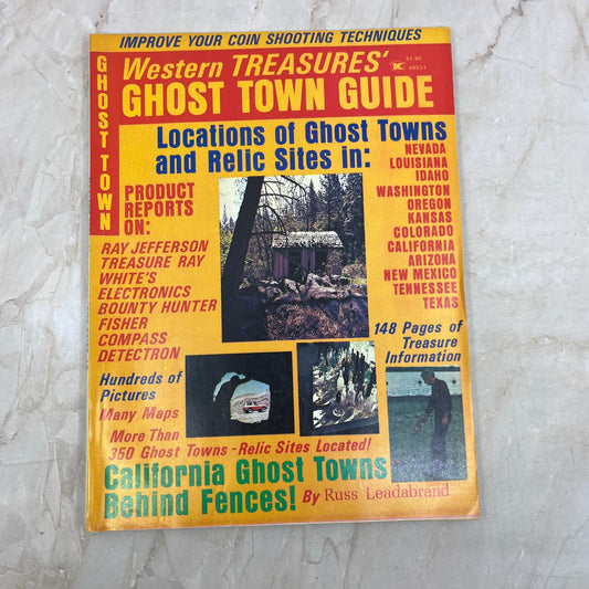 1973 Western Treasures Magazine Ghost Town Guide Ray Jefferson Treasure M18