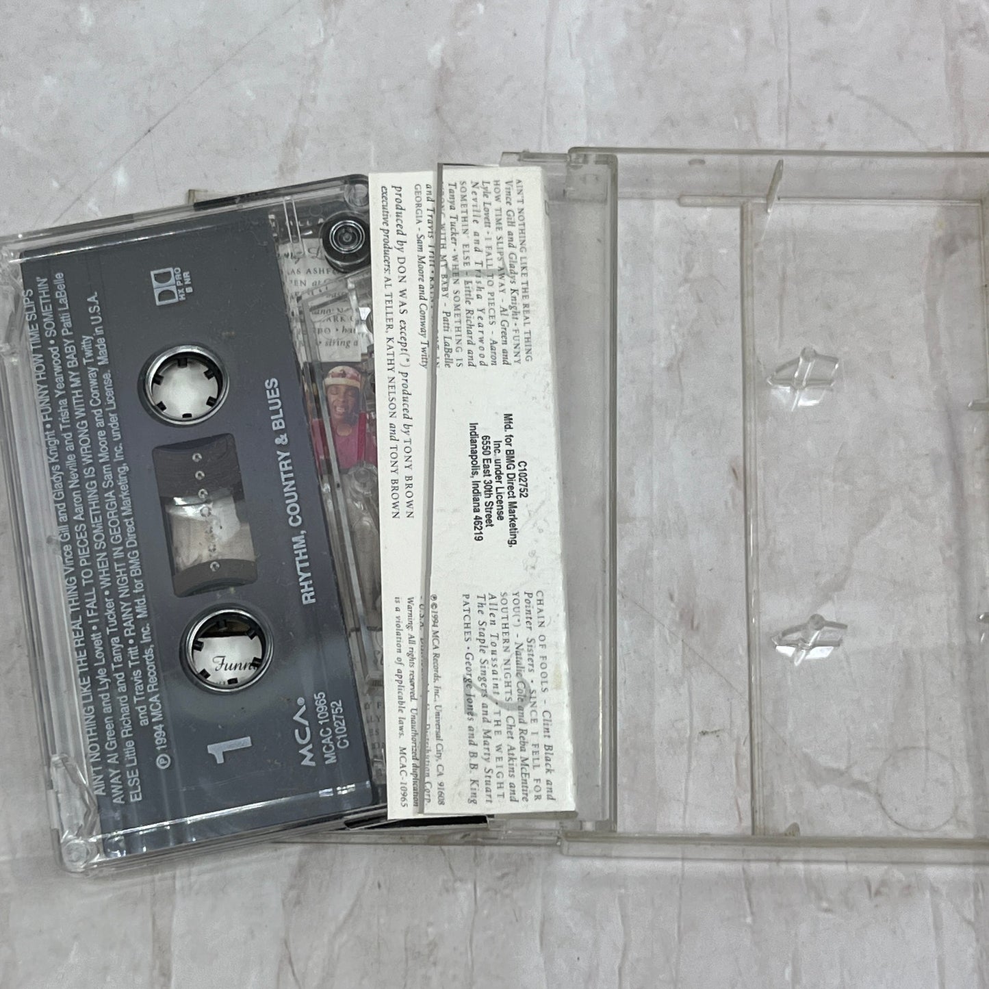 Rhythm Country and Blues MCA Cassette Tape Ti5-CT1