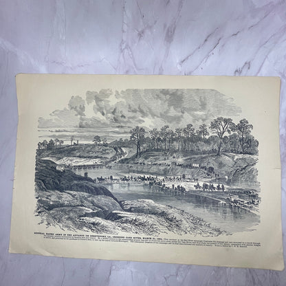 Gen. Banks' Army Advance on Shreveport, Naval Practice Battery Engraving V14-5