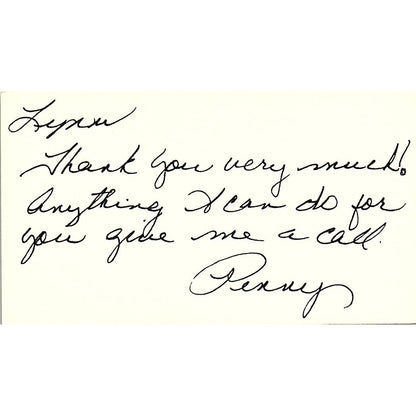 Penny Banfield Richter Jewelry Co Houston Vintage Business Card SC9-B7