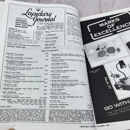 Topaz Crystal Urunga River Nerchinsk Siberia USSR Lapidary Journal Aug 1981 M23