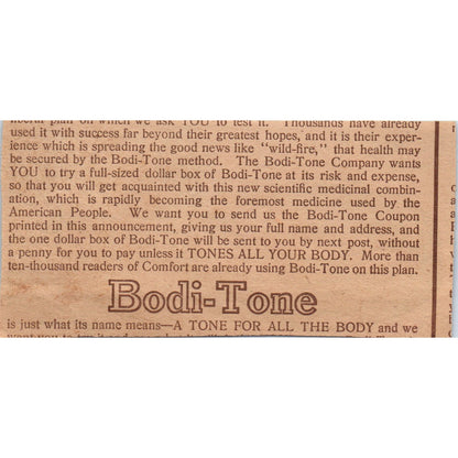 The Magic Fortune Teller Comfort Augusta Maine 1910 Magazine Ad AF1-CM3