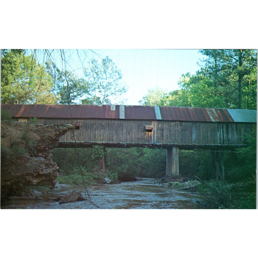 Ruffs Mills Bridge Marietta-Smyrna Cobb Cty Georgia Covered Bridge Postcard PC5