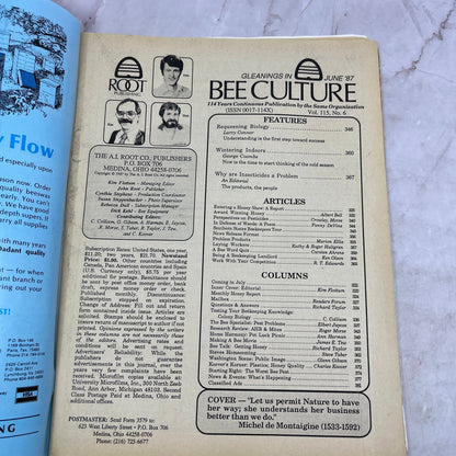 1987 June - Gleanings in Bee Culture Magazine - Bees Beekeeping Honey M33