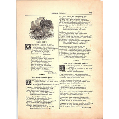 A Golden Sunset - G.W. Cable 4 Pages 1884 Poem TA5-CJ-6