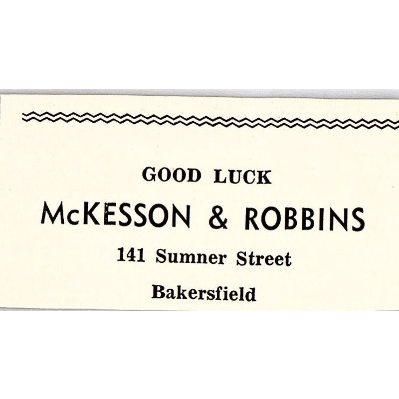 McKesson & Robbins Bakersfield, Stewart Drug Taft CA c1965 Ad AF8-S22