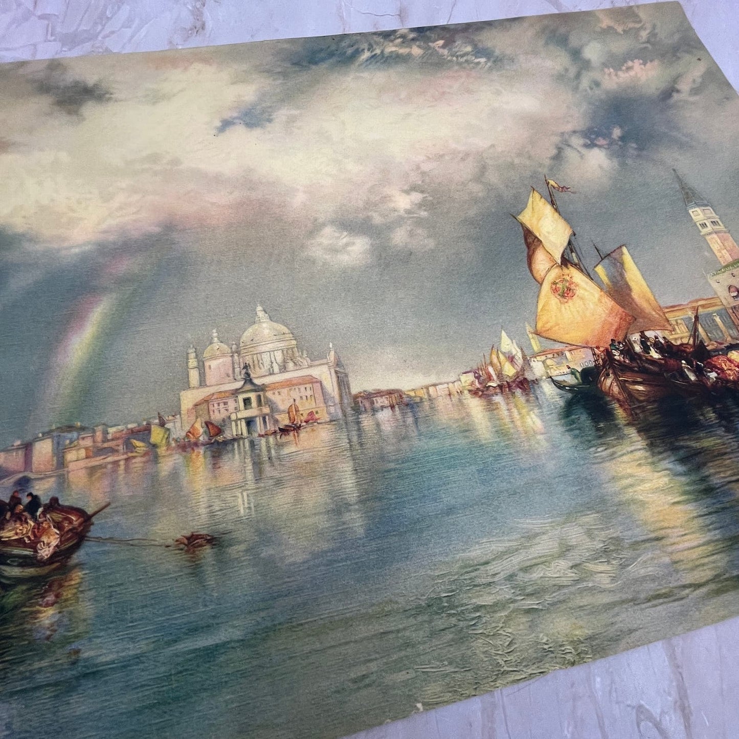 “Glorious Venice” By Moran Vintage Art Print Lithograph 12x16 FL6-3