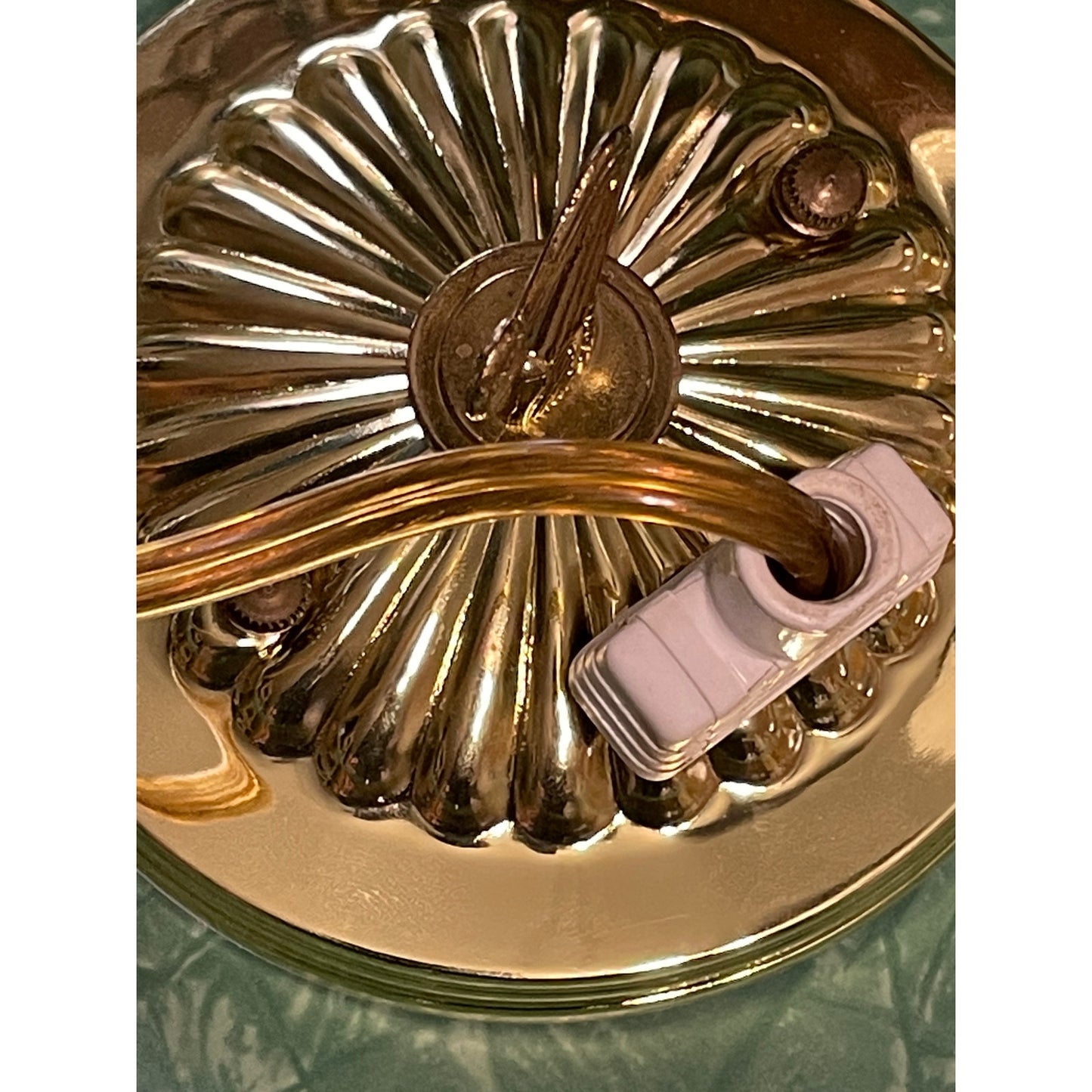 Original Frank Stone Art Hanging Light Fixture Copper Brutalist MCM Signed 21"