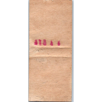 King Edward Lounge Hotel Edwards Eau Claire WI Vintage Matchbook Cover SD4-Y7