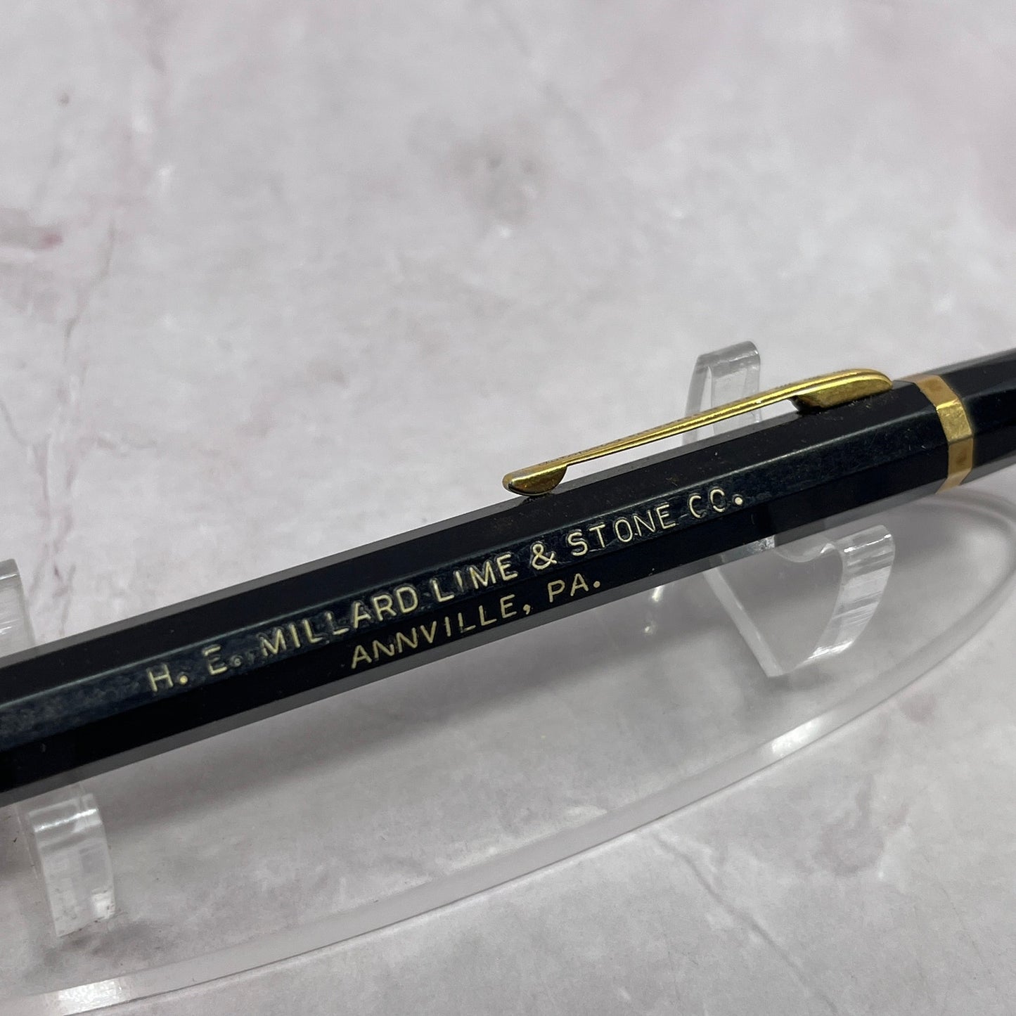 H.E. Millard Lime & Stone Co Annville PA Vintage Mechanical Pencil TC5-PP4