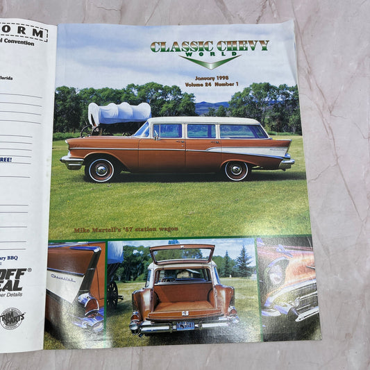 57 Station Wagon - '55, '56, '57 Classic Chevy World Magazine - Jan 1998 M30