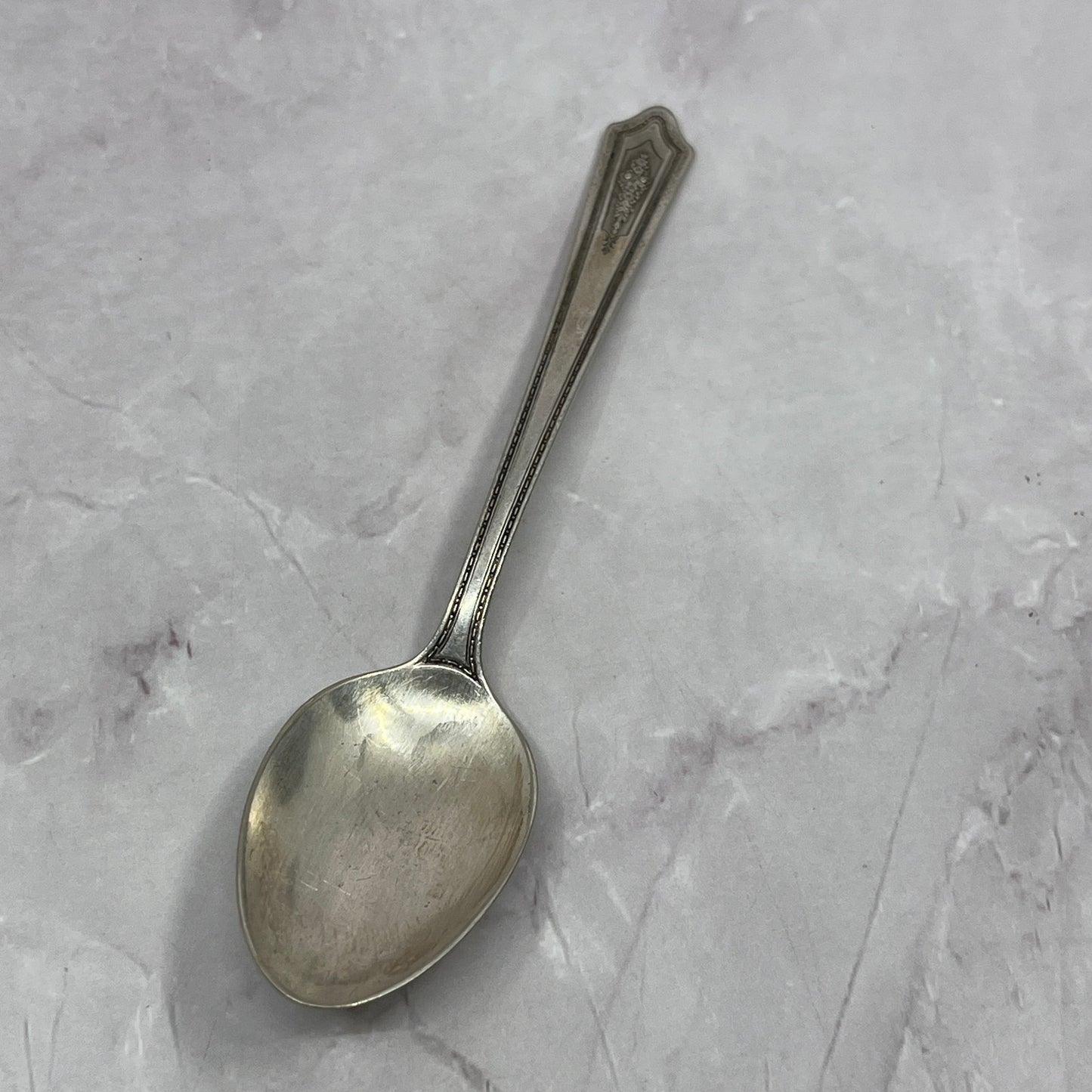 Stratford Plate Sectional Carmen Spoon 6" Vintage Silverplate TC5-OS-18