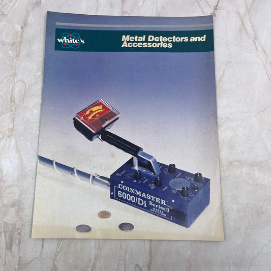 Vintage White's Electronics Metal Detector Brochure Coinmaster 6000 M20