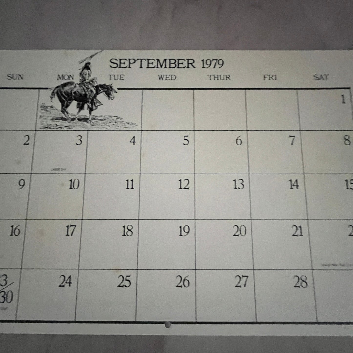 1979 Wild Horse Hunters Western Cowboy Scene 7.75x11" Art Print V23