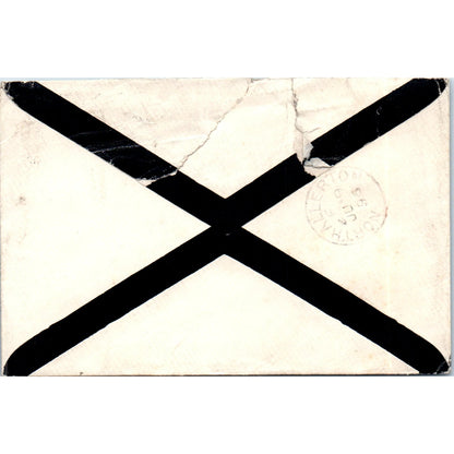 1896 Postal Cover Bedale England 60 to Northallerton William Watts P4-7