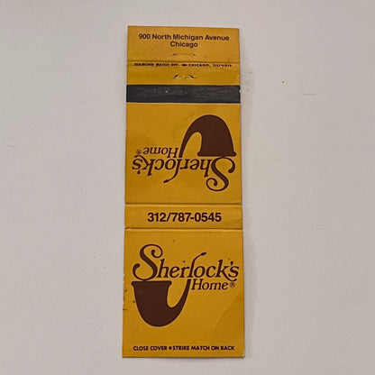 Sherlock's Home Restaurant Chicago Vintage Matchbook Cover TB6-MB2-2