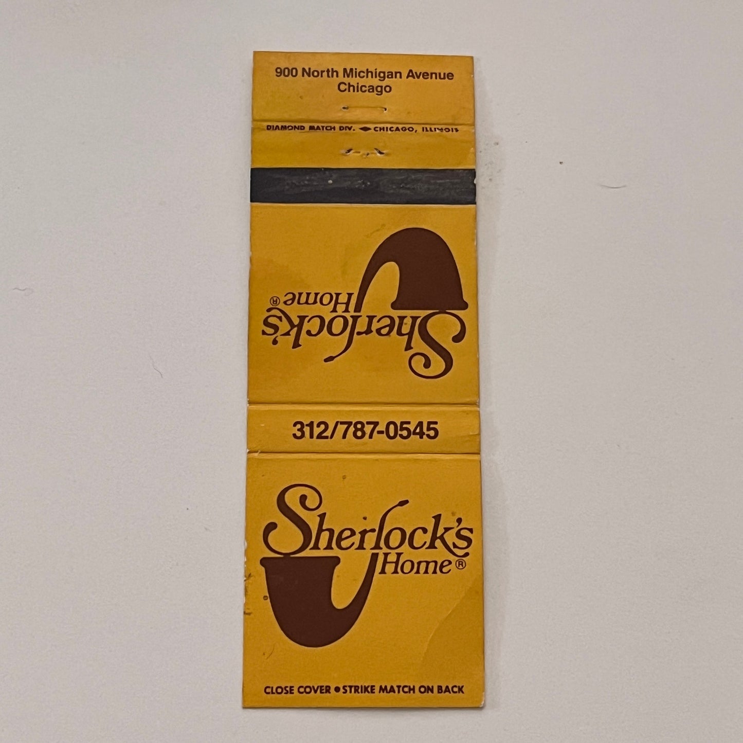 Sherlock's Home Restaurant Chicago Vintage Matchbook Cover MB59-3