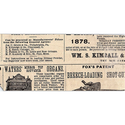 Drop and Buck Shot - The Leroy Shot and Lead Mfg Co NY 1878 Ad AG2-M13