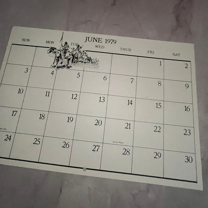 1979 Trapper's Last Stand Western 7.5x11" Art Print V23