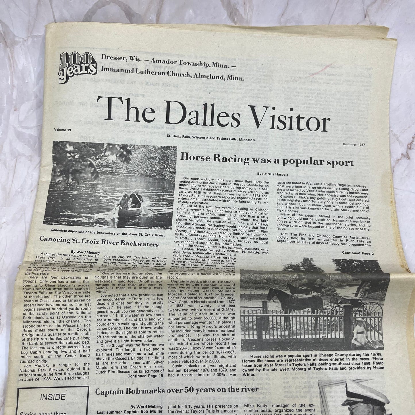 1987 Summer The Dalles Visitor Newsletter St Croix Falls WI Taylors Falls MN M11