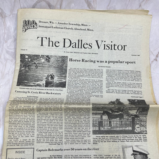1987 Summer The Dalles Visitor Newsletter St Croix Falls WI Taylors Falls MN M11