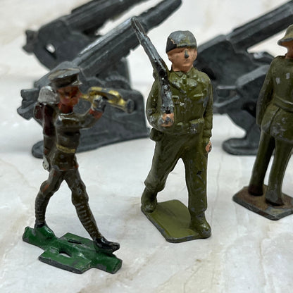 Huge Lot of Vintage Lead Metal Toy Soldiers and Artillery TD5
