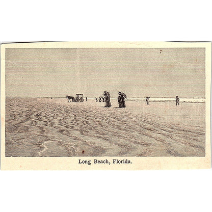 Long Beach, Florida 3x4" 1901 Engraving AF6-M10