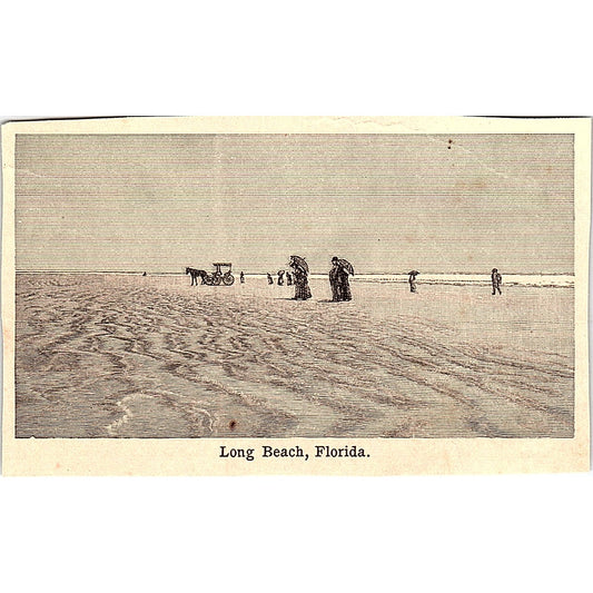 Long Beach, Florida 3x4" 1901 Engraving AF6-M10