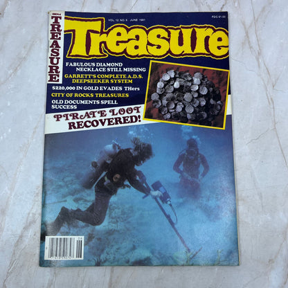 1981 June - Treasure Magazine - Treasure Hunting Metal Detecting Gold Coins M10