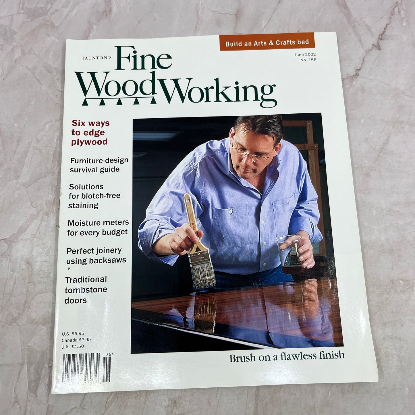 Brush on a Flawless Finish - Jun 2002 No 156 - Fine Woodworking Magazine M34