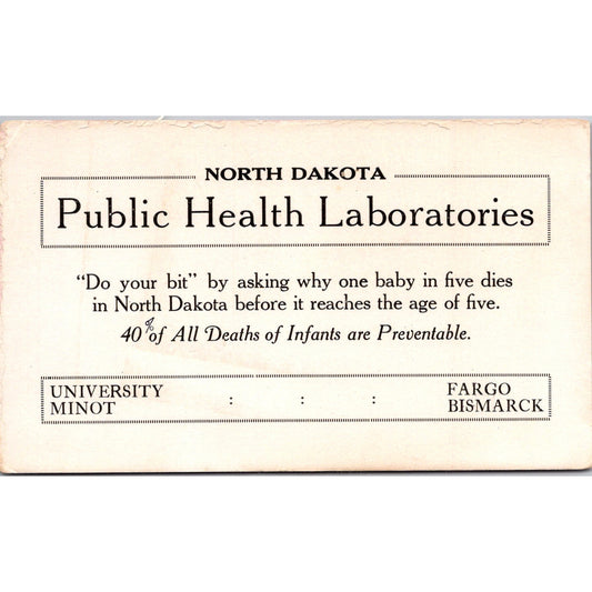 North Dakota Public Health Laboratories University Minot Fargo Blotter AJ5-H4