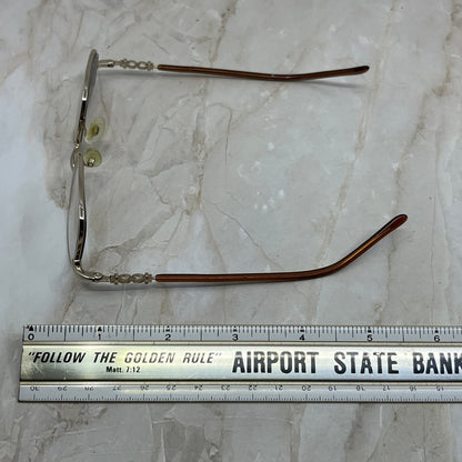 Gold Tone Oval Sunglasses Eyeglasses Frames TE9-G6-9
