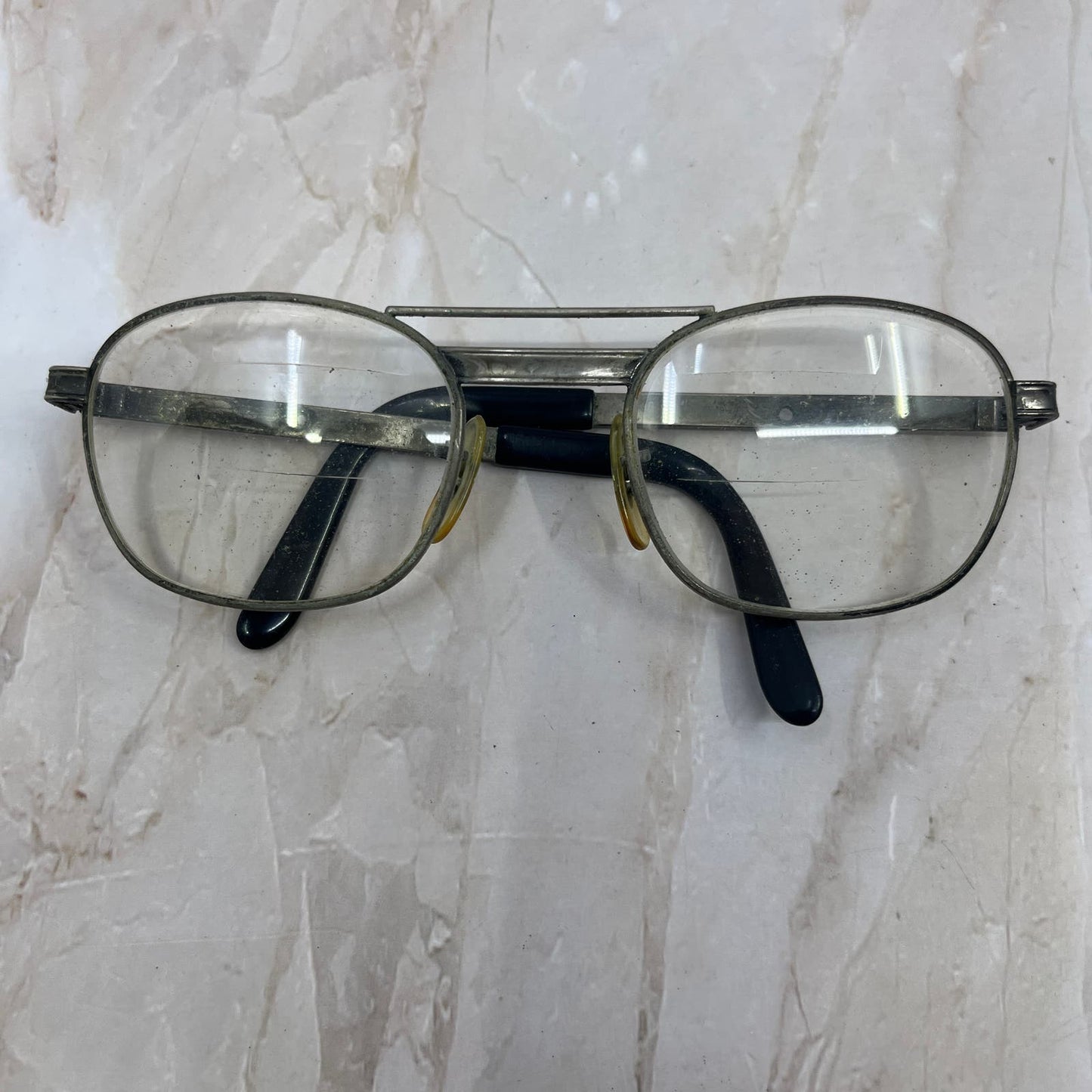 Retro Men’s Silver Tone Aviator Sunglasses Eyeglasses Frames TD7-G6-7