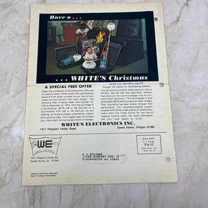 1973 Nov/Dec White's Electronics Discover Newsletter Treasure Hunting OR M19