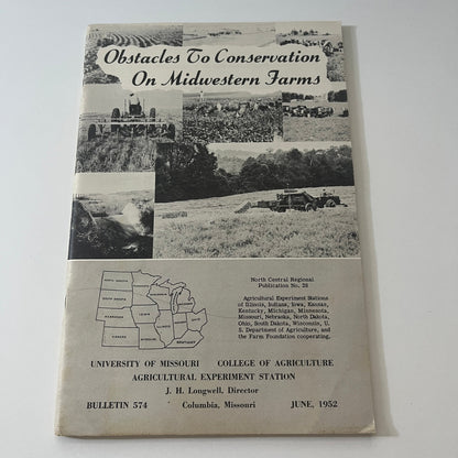 Obstacles to Conservation on Midwestern Farms MO Dept Agriculture 1952 TK2-XB1