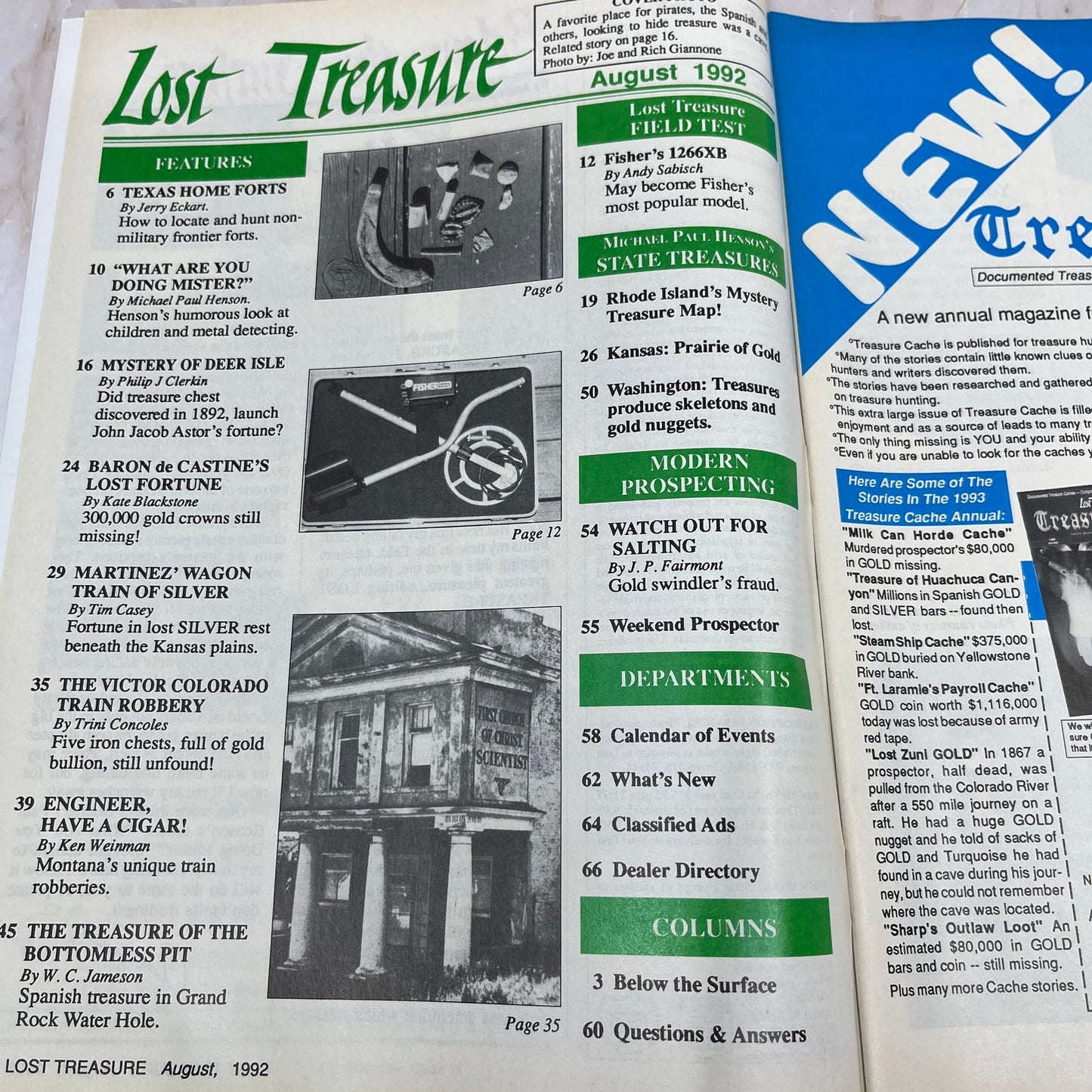 1992 Aug - Lost Treasure Magazine - Treasure Hunting Gold Prospecting M14