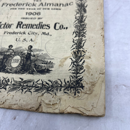 1906 Frederick Almanac Victor Remedies Co Frederick City MD D22