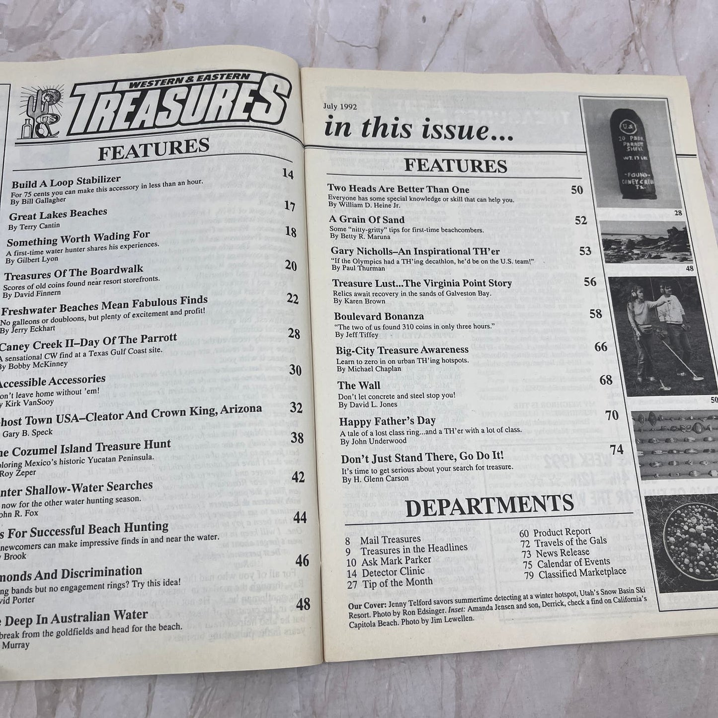 1992 July - Western & Eastern Treasures Magazine - Treasure Hunting Gold M12