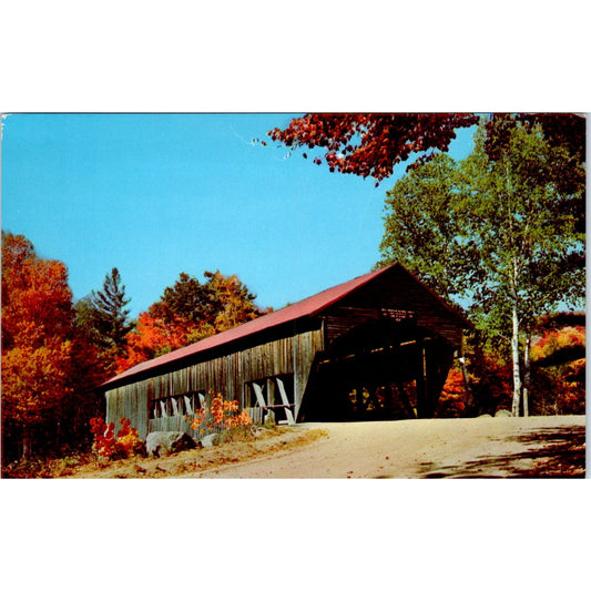 Swift River Passaconaway Albany NH Vintage Covered Bridge Postcard PC13