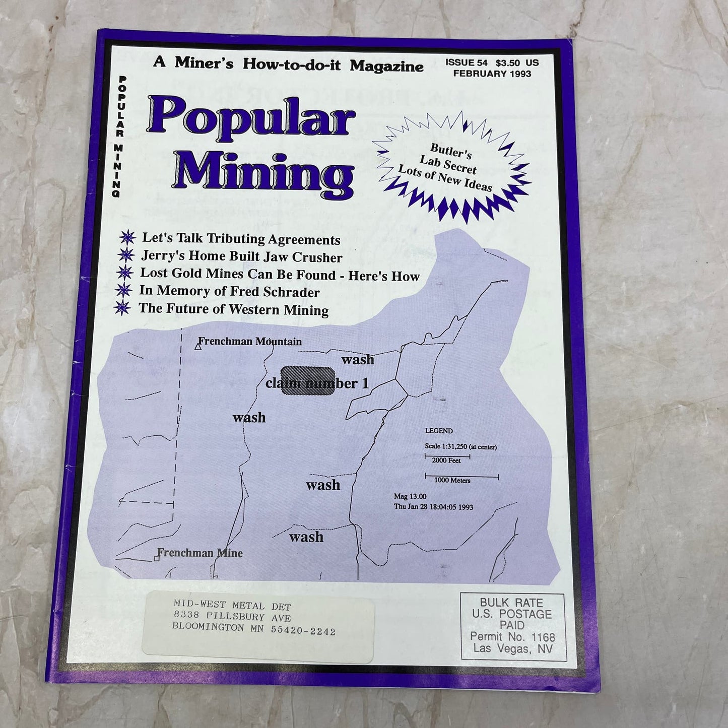 1993 Feb - Popular Mining Magazine - Treasure Hunting Gold Prospecting M19