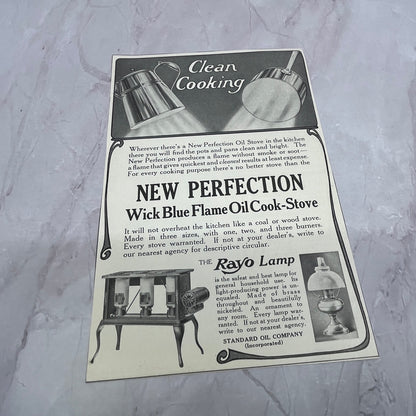 New Perfection Oil Stove Rayo Lamp Standard Oil 1920s Ad V18