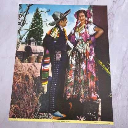 A L'ora Que Se Sabe Vintage Mexican 12x14" Art Print V21