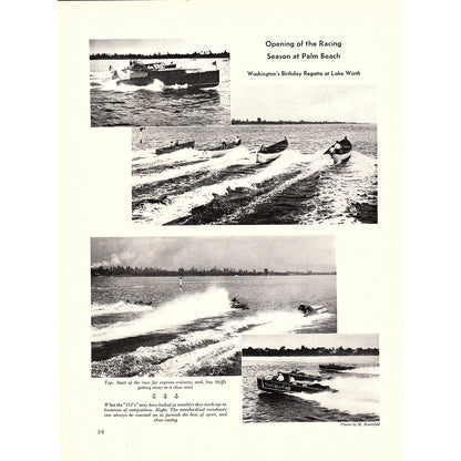 Pictures of Opening of Yacht Racing Season at Palm Beach Lake Worth 1932 V1-4