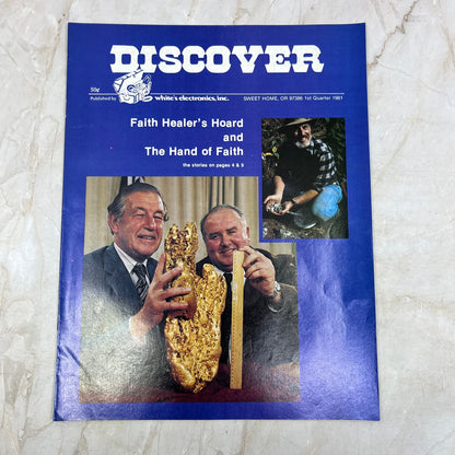 1981 1st Quarter White's Electronics Discover Newsletter Metal Detectors M19