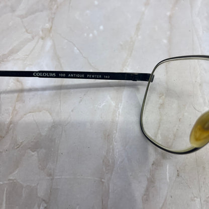 Retro Men’s Alexander Julian Colours Antique Pewter Aviator Eyeglasses TD7-G6-11