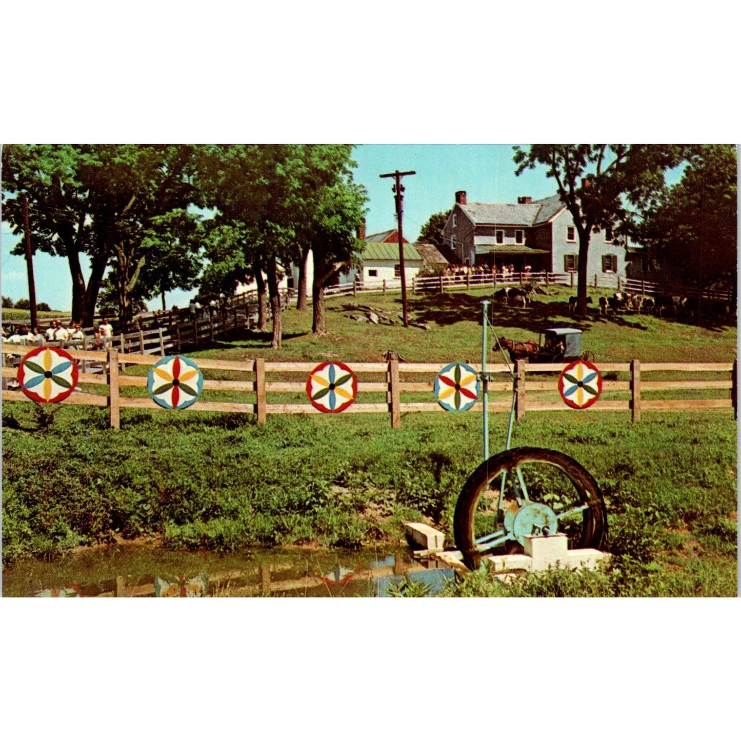 Amish Homestead Lancaster Pennsylvania Dutch Country Vintage Postcard PD5