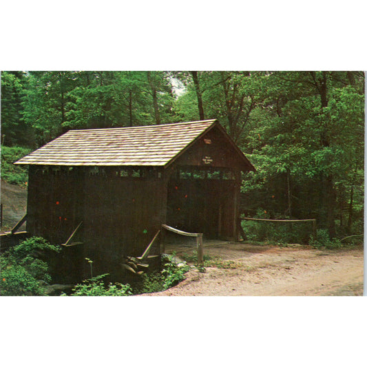 Meeks' Bridge Portland Connecticut Covered Bridge Postcard PB13