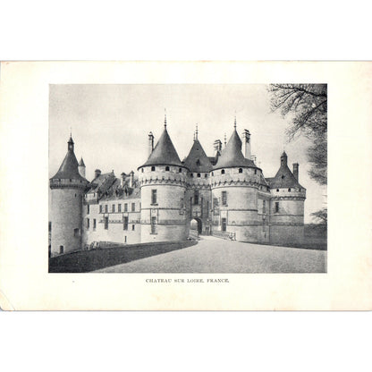 Chateau Sur Loire France 1901 Original Print AD8-H7