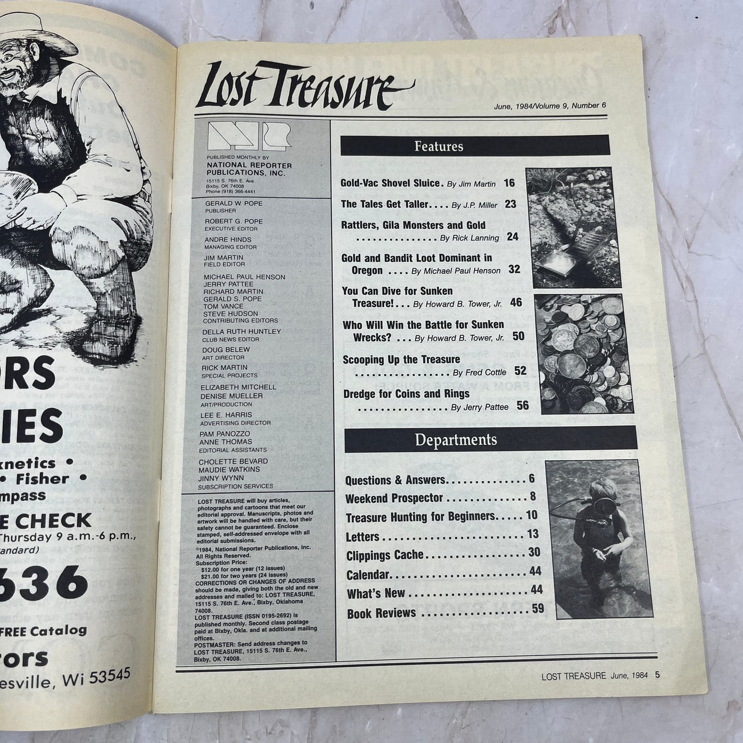 1984 June - Lost Treasure Magazine - Treasure Hunting Gold Prospecting M15